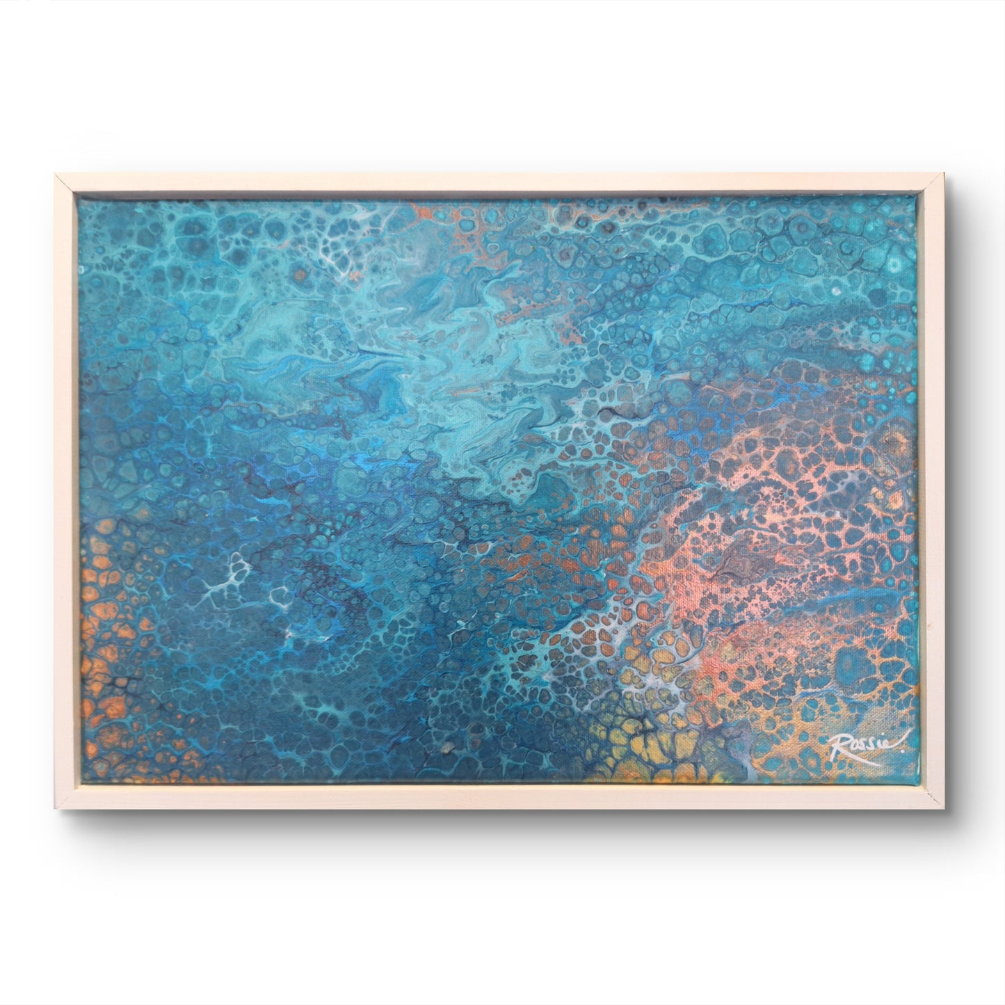 Ocean floor - original abstract Oceanic art. close up