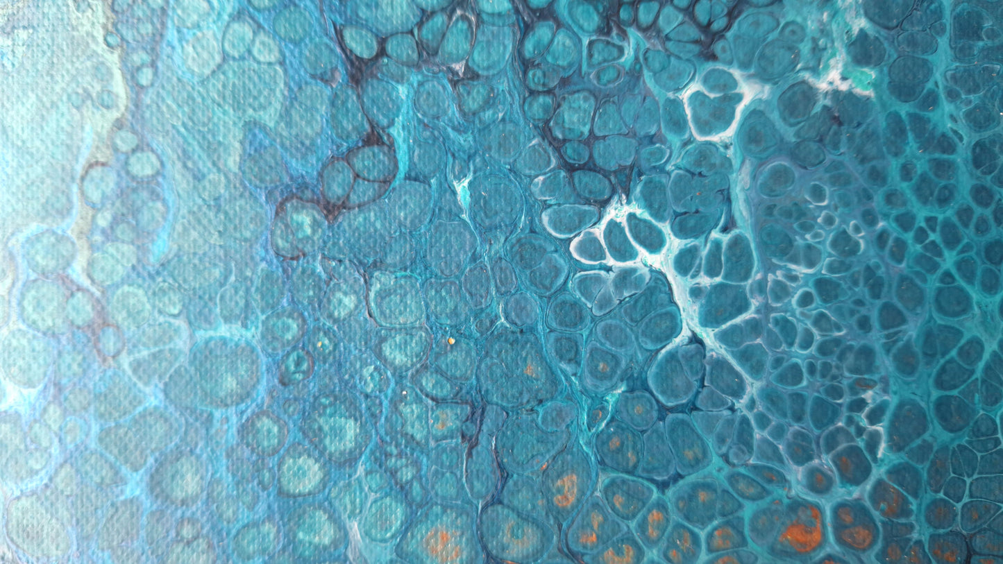 Ocean floor - original abstract Oceanic art. extreme
