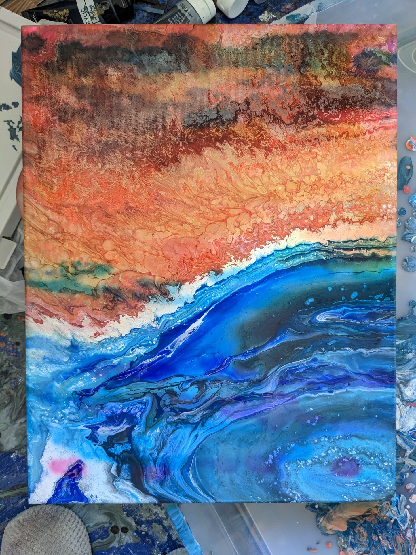Fiery Horizon (35x45cm)