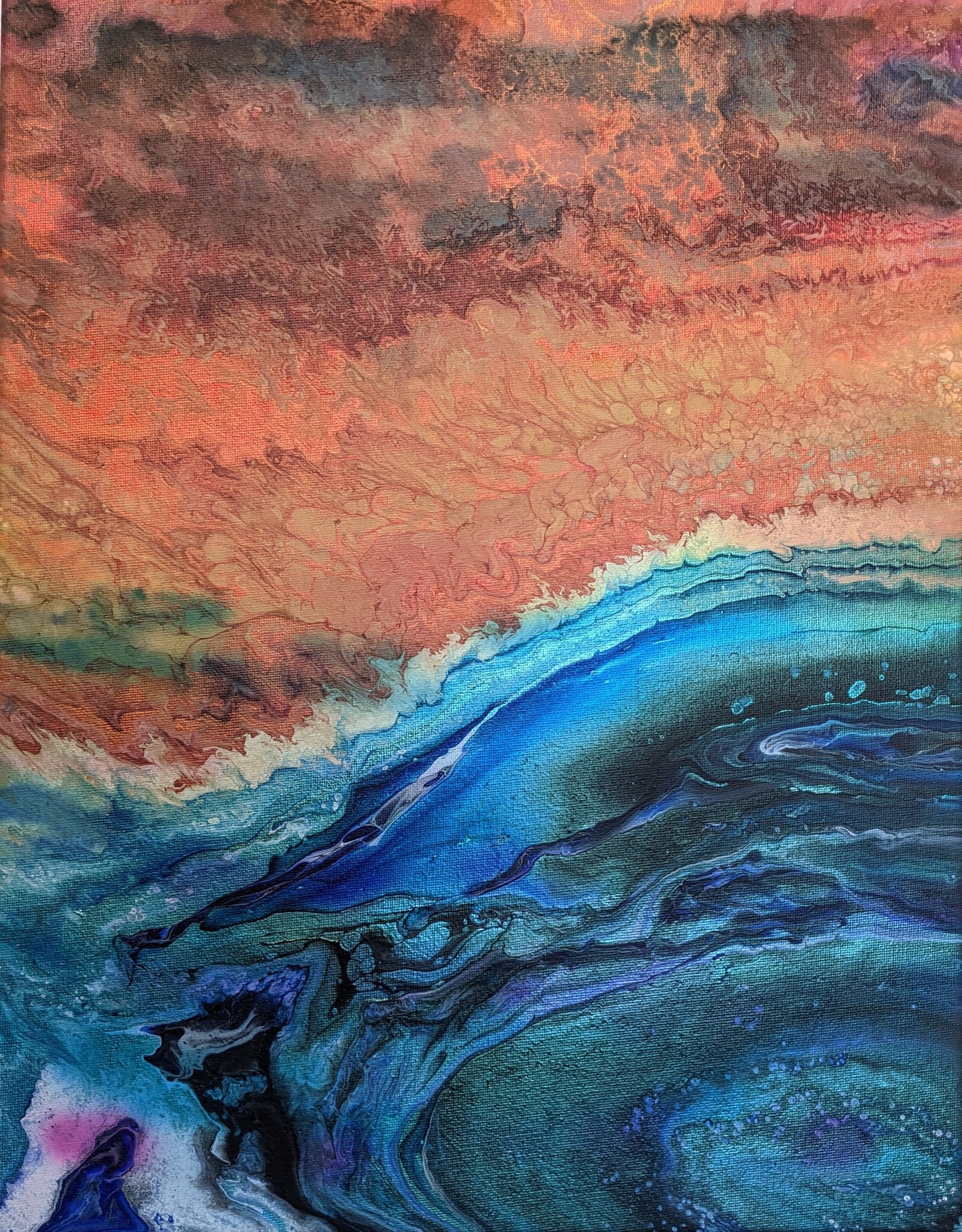 Fiery Horizon (35x45cm)